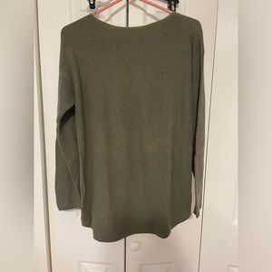 talbots olive green petite sweater